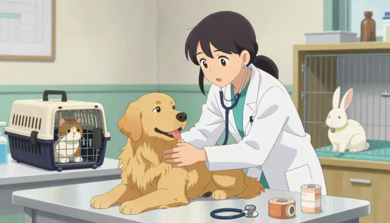 Visual representation of "veterinary" - Related to the health care of animals