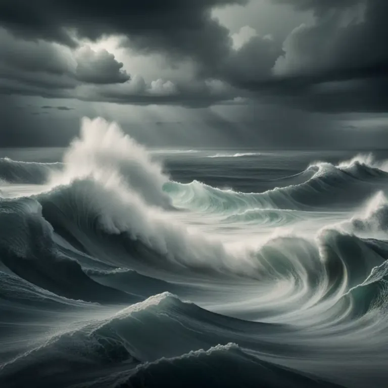 Visual representation of "unsettled" - Not calm, turbulent