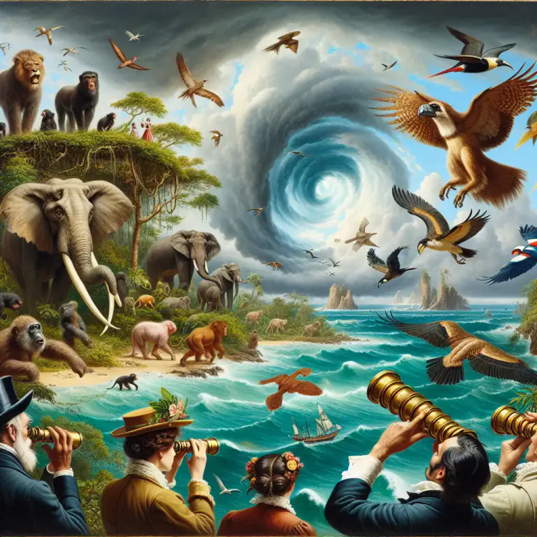 Visual representation of "influx" - The arrival of a large number of species in a new area.