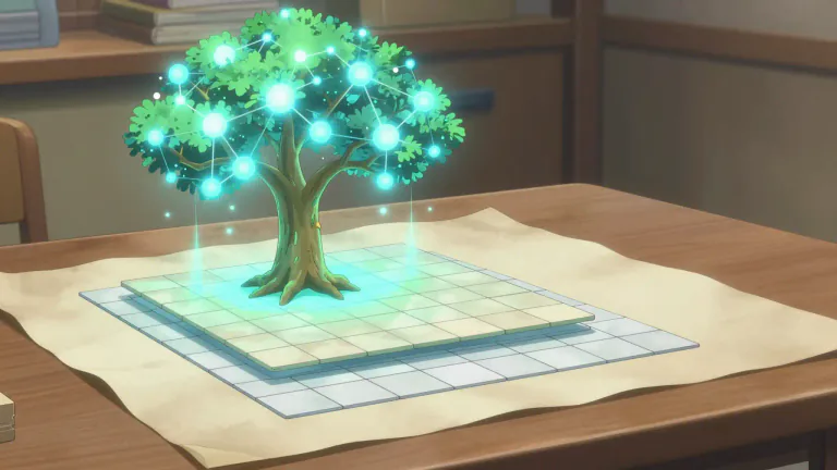 Visual representation of "flatten" - To convert hierarchical data to a flat or tabular format.