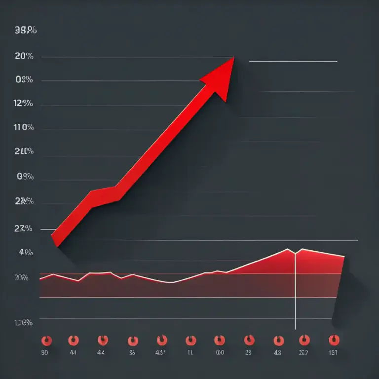 Visual representation of "downward" - Moving from a higher to a lower place or level