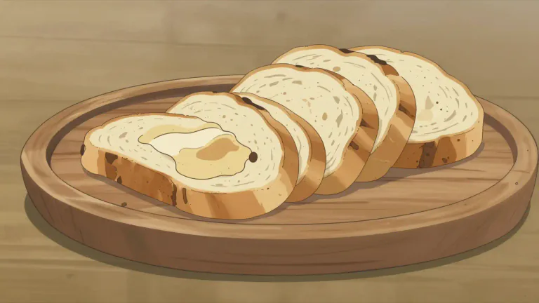 Visual representation of "trencher" - A large flat board or plate used to serve food