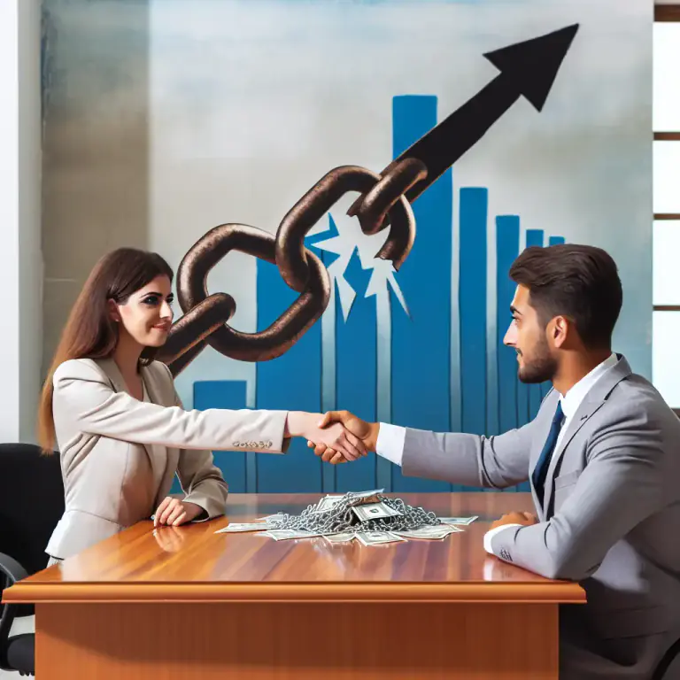 Visual representation of "restructuring" - The process of changing the financial structure of an debtor to alleviate financial distress