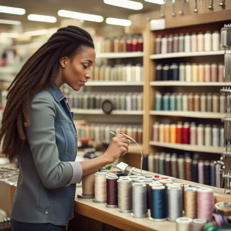Visual representation of "haberdashery" - The goods and wares sold by a haberdasher.