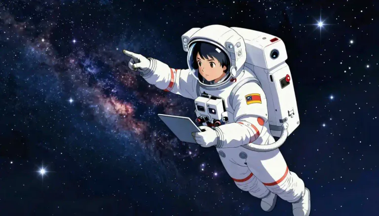Visual representation of "astro" - Short form for 'astronomer' or 'astronaut'