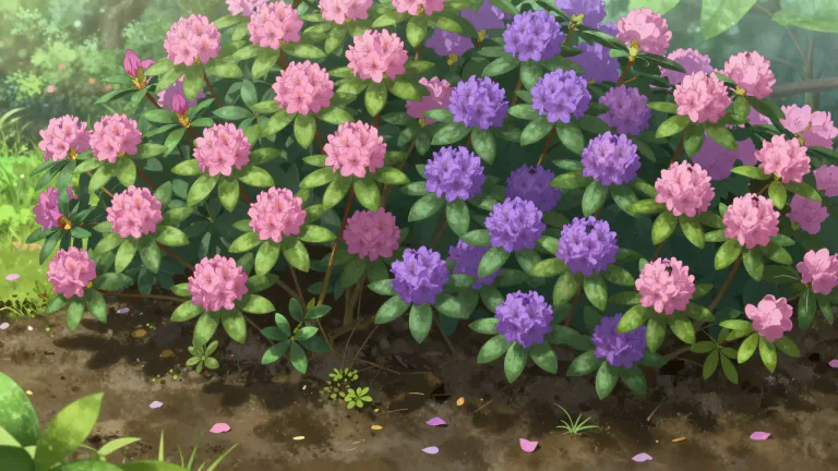 Visual representation of "ericaceous" - Referring to plants that belong to the heath or heather family, like azaleas or rhododendrons.