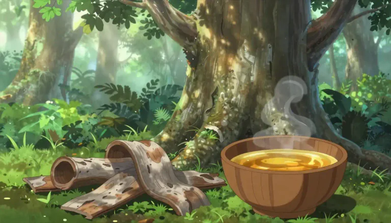 Visual representation of "cinchona" - Cinchona is a tree whose bark contains quinine, a substance used to treat malaria.