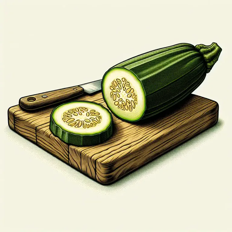 Visual representation of "marrow" - The inside part of vegetables like cucumbers, squashes which can be eaten