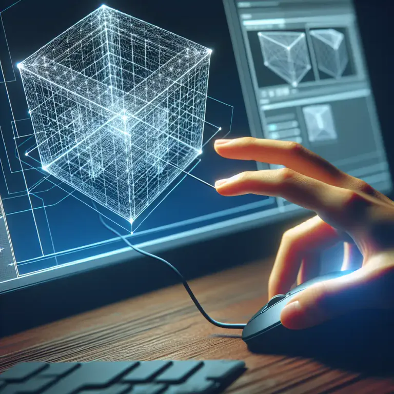 Visual representation of "vertex" - In computing, a data point that defines the shape or location of an object in a graphical image.