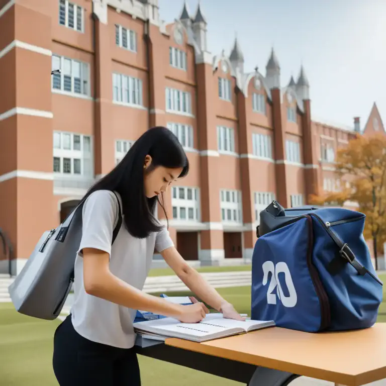 Visual representation of "residence" - The period of time that a student spends at university or college.