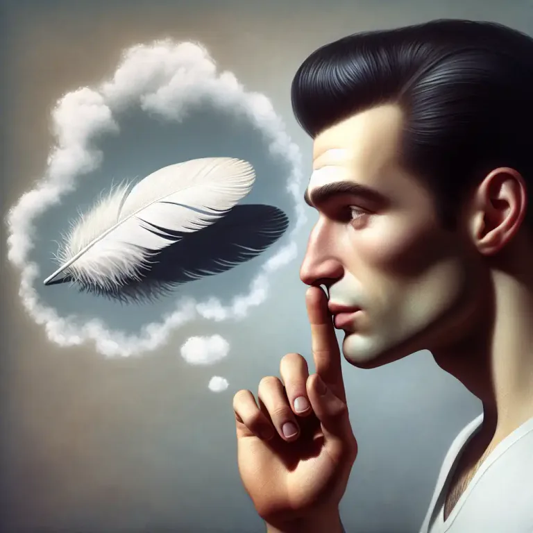 Visual representation of "unsaid" - Not having been said or mentioned; that should probably not be said or mentioned.