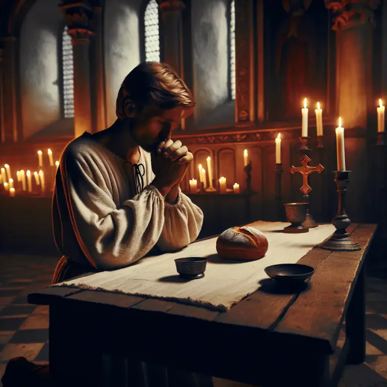 Visual representation of "attrition" - Penitence for past sins in Christianity.