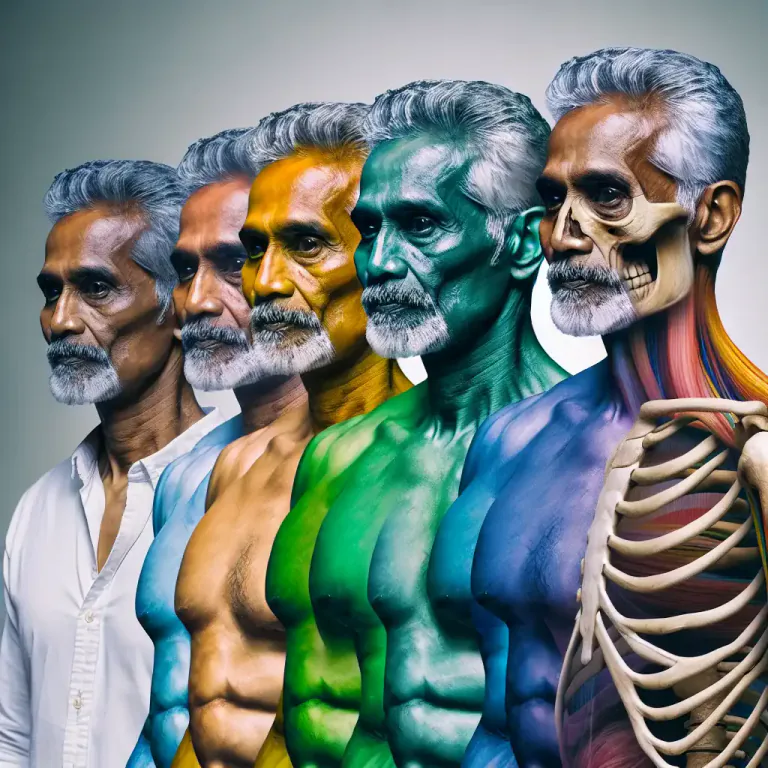 Visual representation of "degeneracy" - A genetic characteristic or change leading to physical or mental decline.