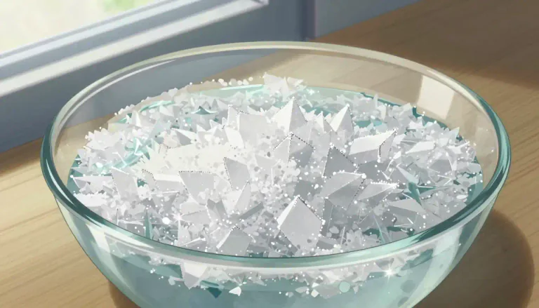 Visual representation of "crystallize" - to form or cause to form into crystals