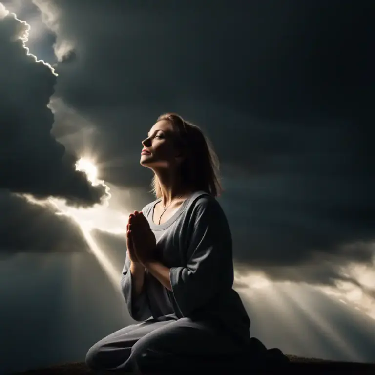 Visual representation of "salvation" - In religion, being saved from sin or evil and allowed to enter heaven