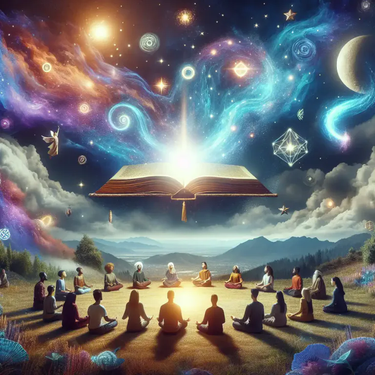 Visual representation of "theosophy" - A religious doctrine based on mystical insights into the nature of God and the universe, started by the Theosophical Society in New York City in 1875.