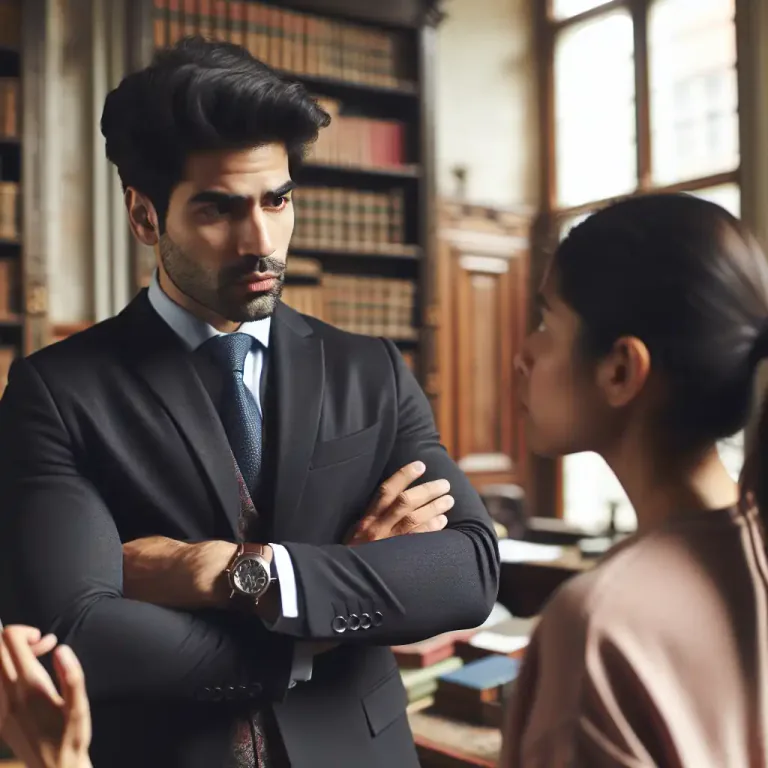 Visual representation of "abrupt" - Speaking or behaving in a very direct and rude way.