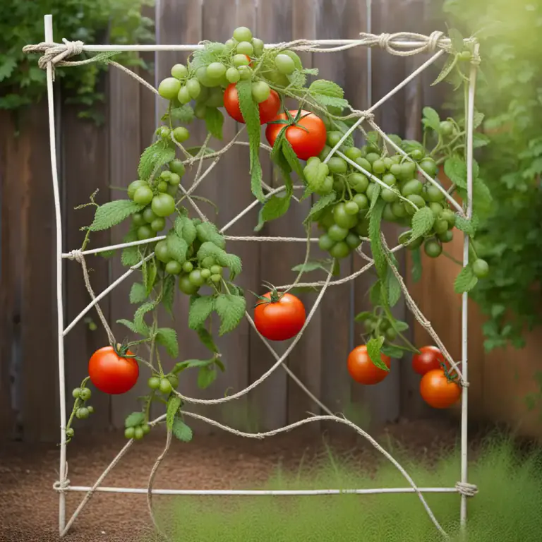 Visual representation of "cordon" - In gardening, a plant that is grown in a certain shape by cutting and tying