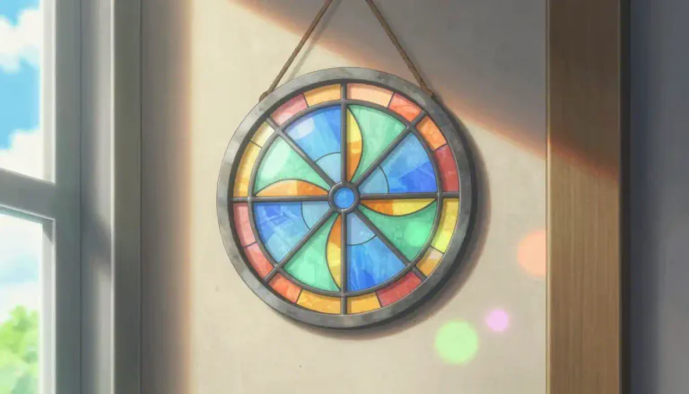 Visual representation of "roundel" - A small circular design or object.