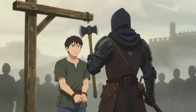 Visual representation of "executioner" - A person whose job is to kill people who have been sentenced to death