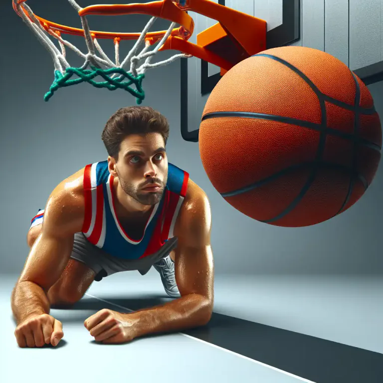 Visual representation of "nugget" - In basketball, a successful shot that does not touch the rim or backboard.