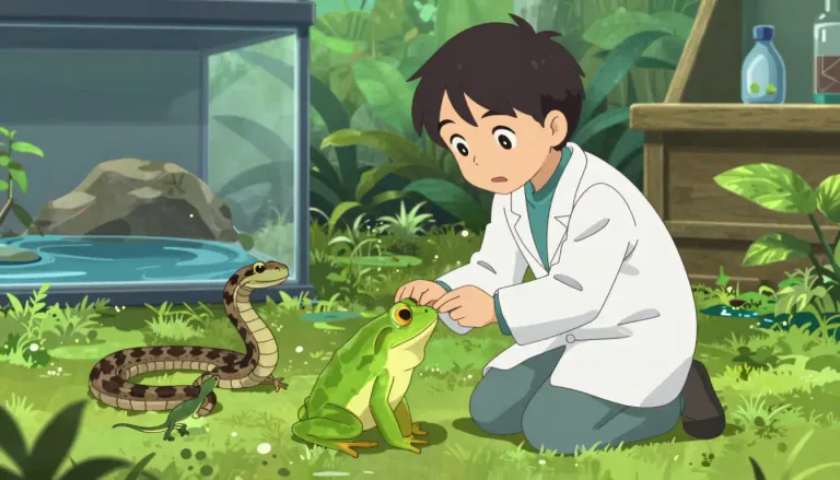 Visual representation of "herpetological" - Of or relating to herpetology, the branch of zoology concerned with reptiles and amphibians.