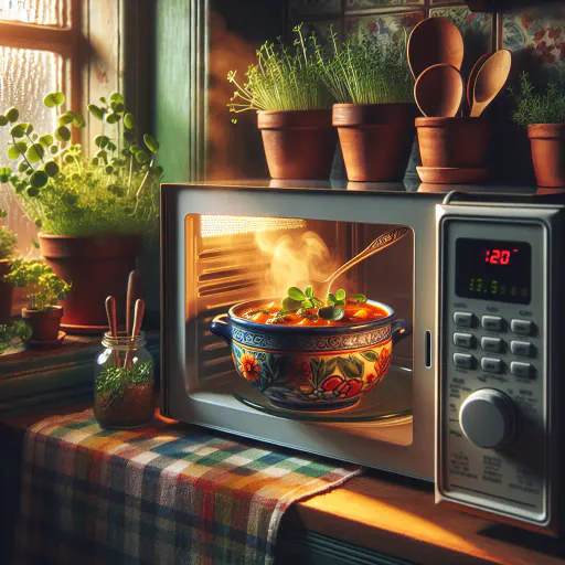 Illustration for Microwave Usage
