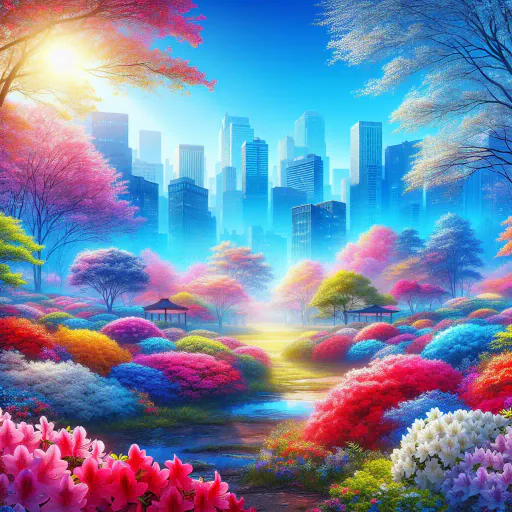 Illustration for Vibrant Blooms