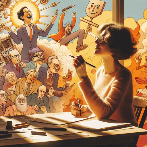 Illustration for Satirical Edge