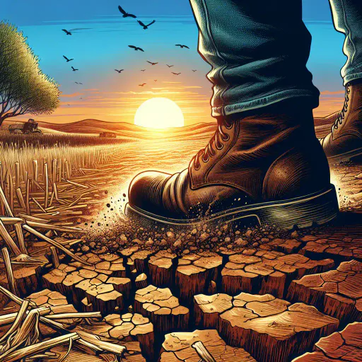 Illustration for Hard, dry earth