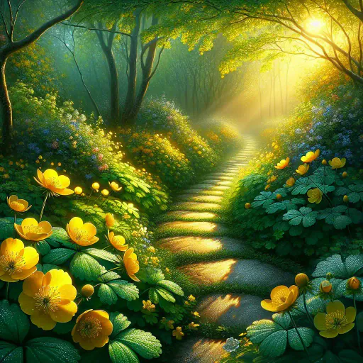 Illustration for Yellow Flowers