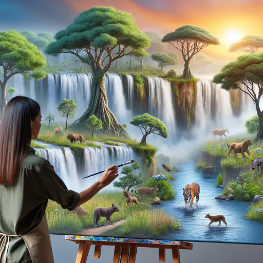 Illustration for Artistic Reflection