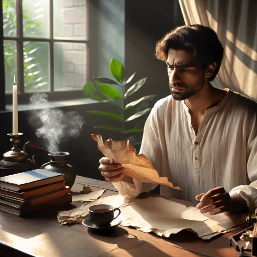 Illustration for Unreadable Writing