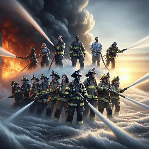 Illustration for Extinguishing Fires