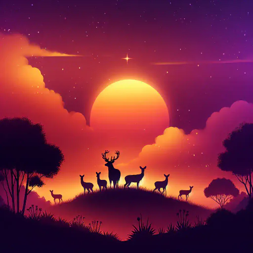 Illustration for Deer Groups
