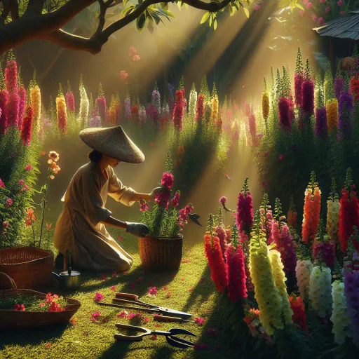Illustration for Gardening Verb
