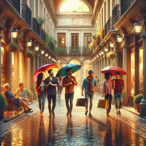 Illustration for Sheltered Shopping