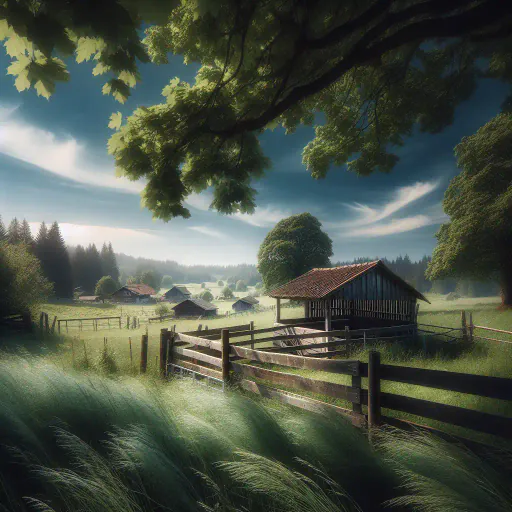 Illustration for Farm Setting