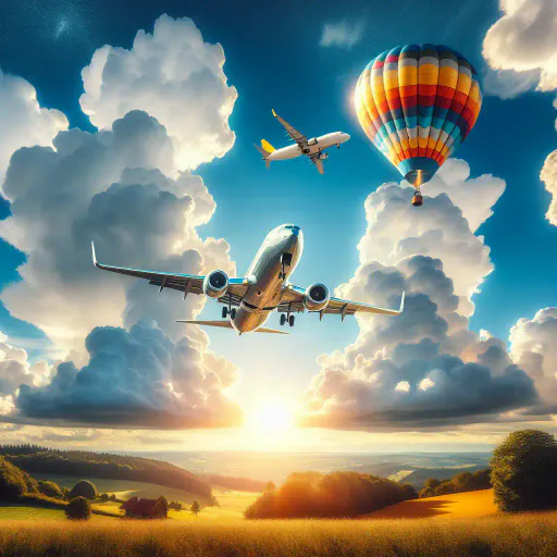 Illustration for Heavier-than-Air vs. Lighter-than-Air