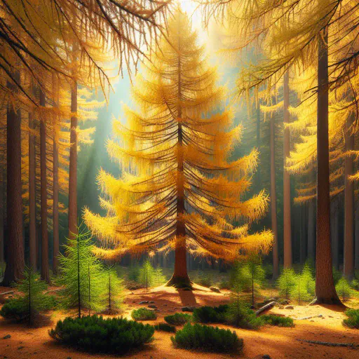 Illustration for Deciduous Conifer