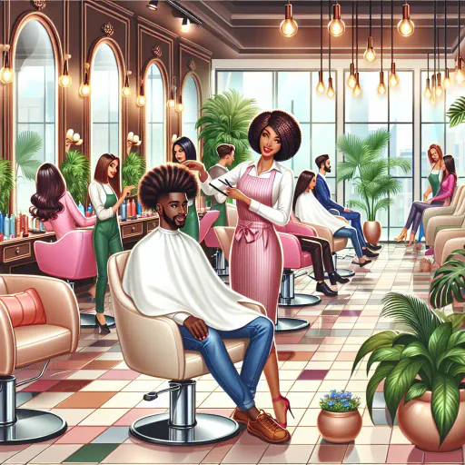 Illustration for Salon Setting