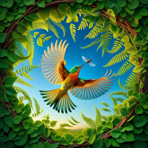 Illustration for Bird Behavior