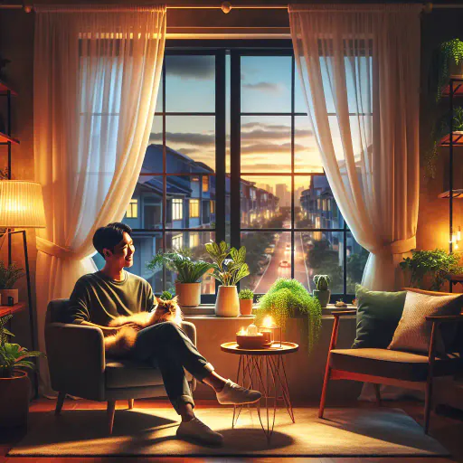 Illustration for Expression of Contentment