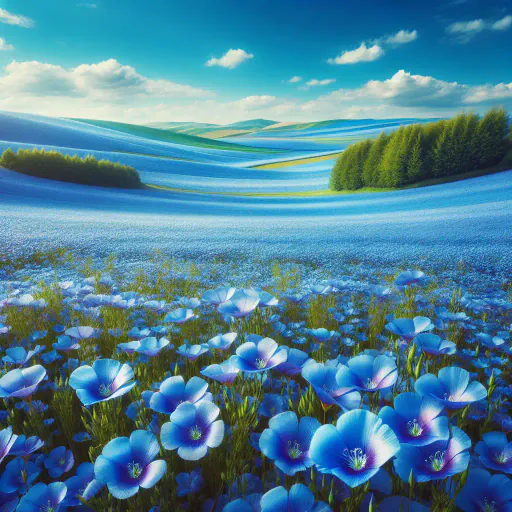 Illustration for Blue Blooms