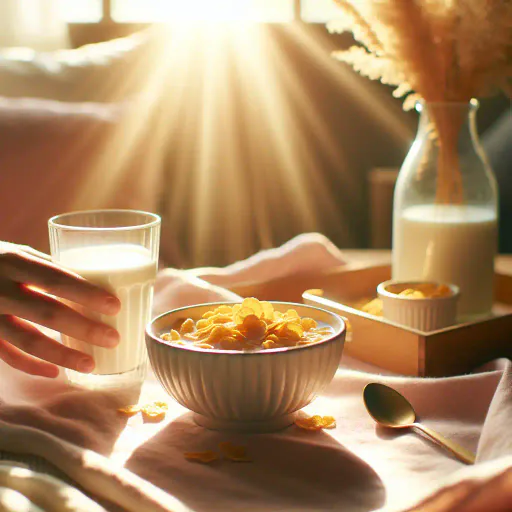 Illustration for Served with Milk
