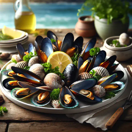 Illustration for Diverse Seafood