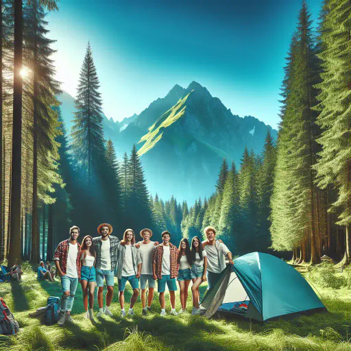 Illustration for Camping Activity