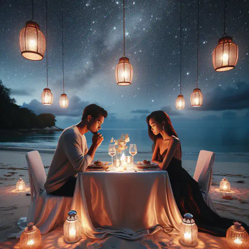 Illustration for Romantic Setting