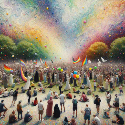 Illustration for Peaceful or Violent