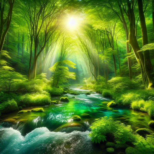 Illustration for Natural Setting
